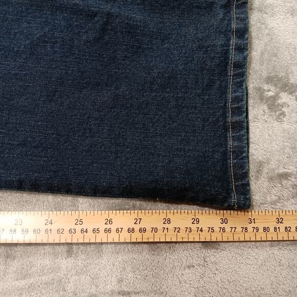 Dickies Jeans Men's 42 x 30 Dark Blue Carpenter Style Hammer Loop - Picture 15 of 16